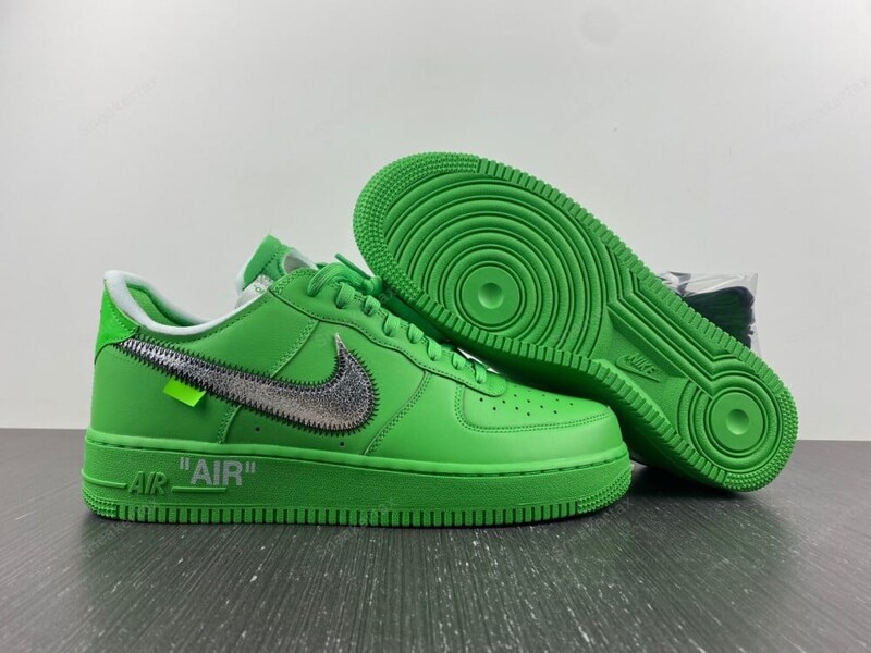 Off White x Nike Air Force 1 Low Light Green Spark Metallic Silver MakerPlace by Michaels